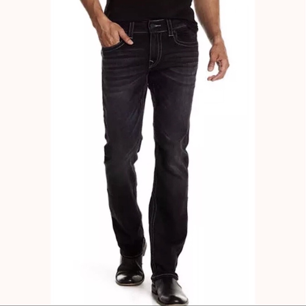 TRUE RELIGION Men's Jeans, Straight Jeans w/Flap - Picture 2 of 8